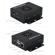 Waveshare Mini IO Board Lite Ver Mini-Computer Base Box with Metal Case & Cooling Fan for Raspberry Pi CM4(EU Plug)