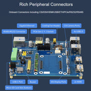 Waveshare PoE Mini-Computer Type B Base Box with Metal Case & Cooling Fan for Raspberry Pi CM4(EU Plug)