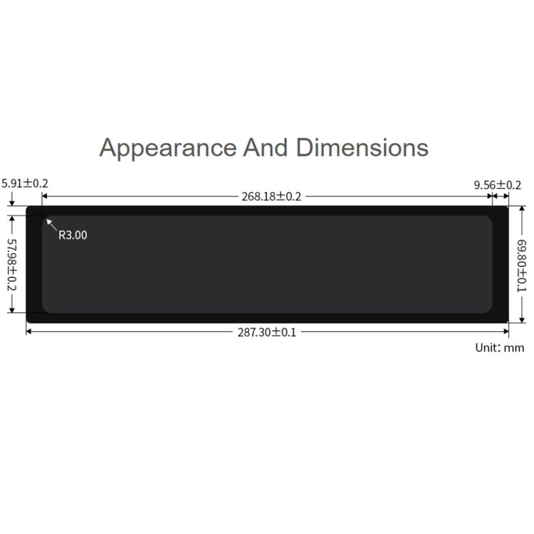 WAVESHARE 11.9 inch Capacitive Touch Display For Raspberry Pi, 320 x 1480, IPS, DSI Interface