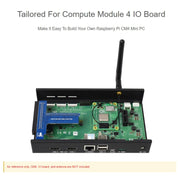Waveshare Metal Box A for Raspberry Pi CM4 IO Board, with Cooling Fan