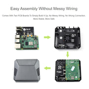 Waveshare Argon One Aluminum Case For Raspberry Pi 4, with Safe Power Button
