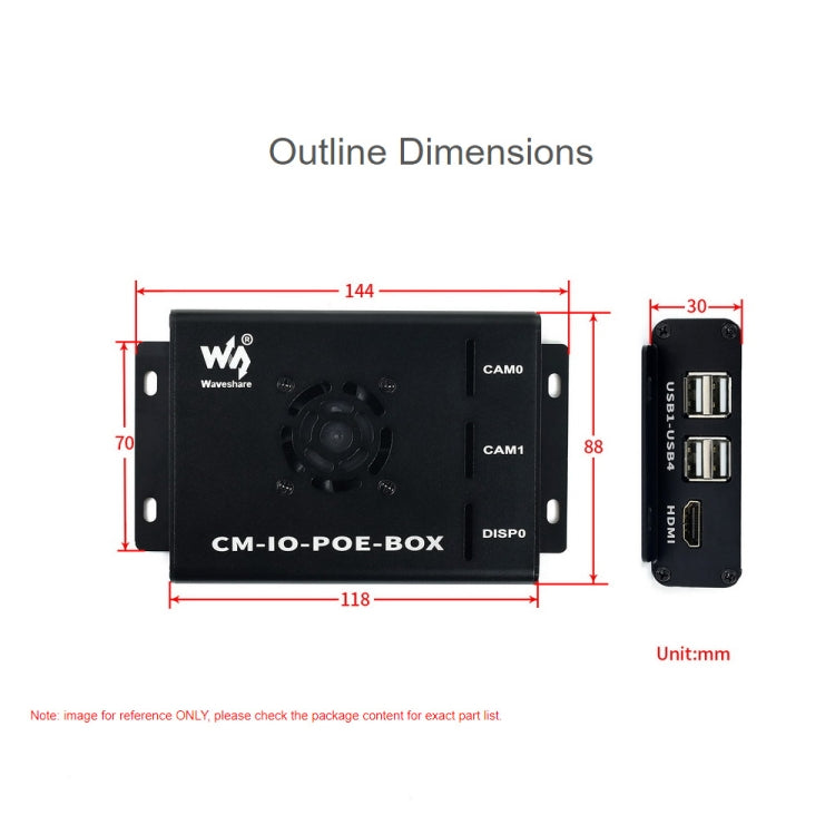 Waveshare Mini-Computer for Raspberry Pi CM(EU Plug)