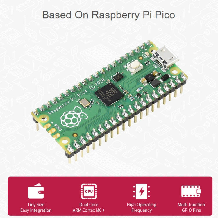 Waveshare PicoGo Mobile Robot, Based on Raspberry Pi Pico, Self Driving, Remote Control(US Plug)