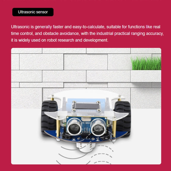 Waveshare PicoGo Mobile Robot, Based on Raspberry Pi Pico, Self Driving, Remote Control(EU Plug)