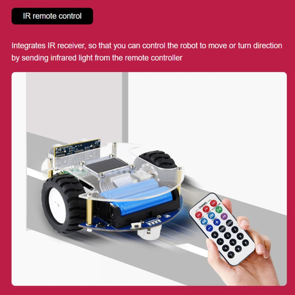 Waveshare PicoGo Mobile Robot, Based on Raspberry Pi Pico, Self Driving, Remote Control(US Plug)