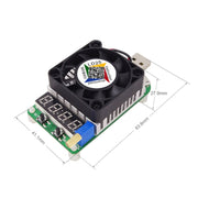LD25 Adjustable Current Voltage Electronic USB Load Resistor Discharge Battery Test
