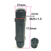 XY25 IP68 Water-resistant 5 Pin Straight Cable Connector