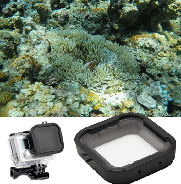 Cube Snap-on Dive Housing Lens 6 Lines Star Filter for GoPro HERO4 /3+