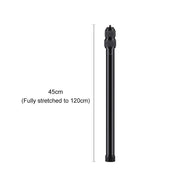 Selfie Stick Adjustable Extension Rod, Length: 45-120cm (Black)