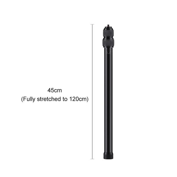 Selfie Stick Adjustable Extension Rod, Length: 45-120cm (Black)