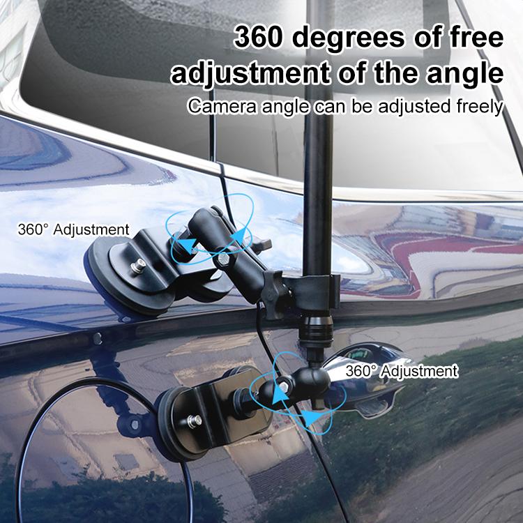 Selfie Stick Adjustable Extension Rod, Length: 45-120cm (Black)