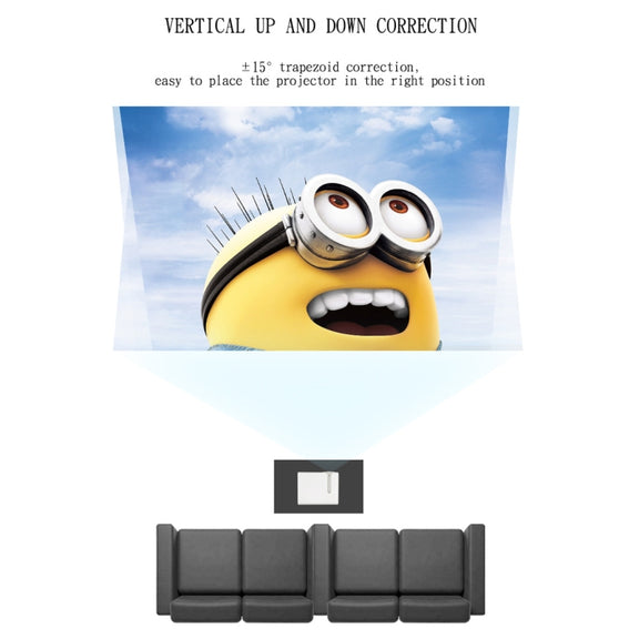 YG520 1800 Lumens HD LCD Projector,Built in Speaker,Can Read U disk, Mobile hard disk,SD Card, AV connect DVD, Set top box.(Black)