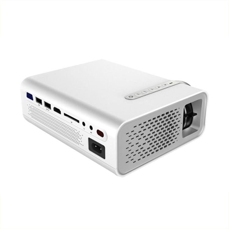YG520 1800 Lumens HD LCD Projector,Built in Speaker,Can Read U disk, Mobile hard disk,SD Card, AV connect DVD, Set top box. (White)