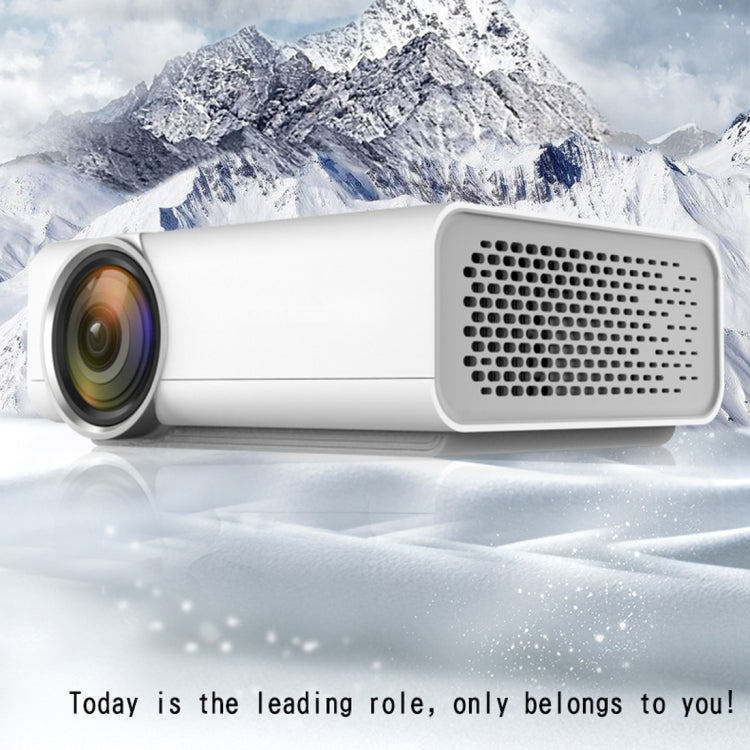 YG520 1800 Lumens HD LCD Projector,Built in Speaker,Can Read U disk, Mobile hard disk,SD Card, AV connect DVD, Set top box. (White)