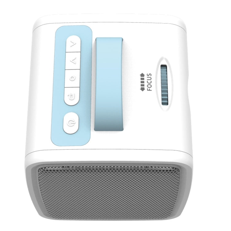 W-S1 10W Children Video Projector 30 Lumens HD 1080P LCD Technology, Support AV / USB / Mini SD Card / HDMI / Audio (Pink)