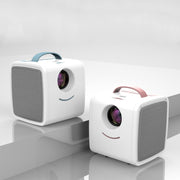 W-S1 10W Children Video Projector 30 Lumens HD 1080P LCD Technology, Support AV / USB / Mini SD Card / HDMI / Audio (Pink)