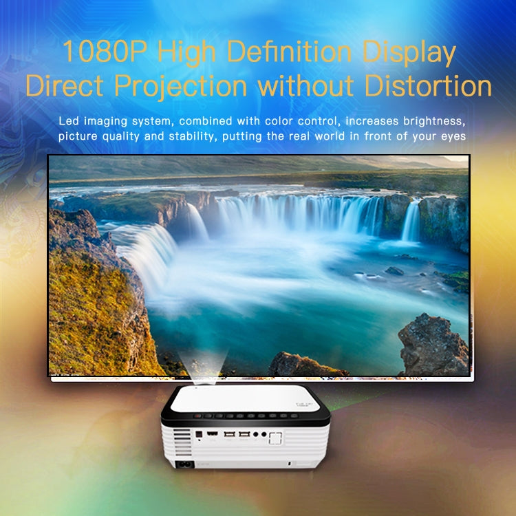 Wejoy L6 5 inch 200 ANSI Lumen 1920 x 1080P HD Smart Projector, Support 1 x AV / 1 x VGA / 1x HDMI / 2 x USB,  Normal Version