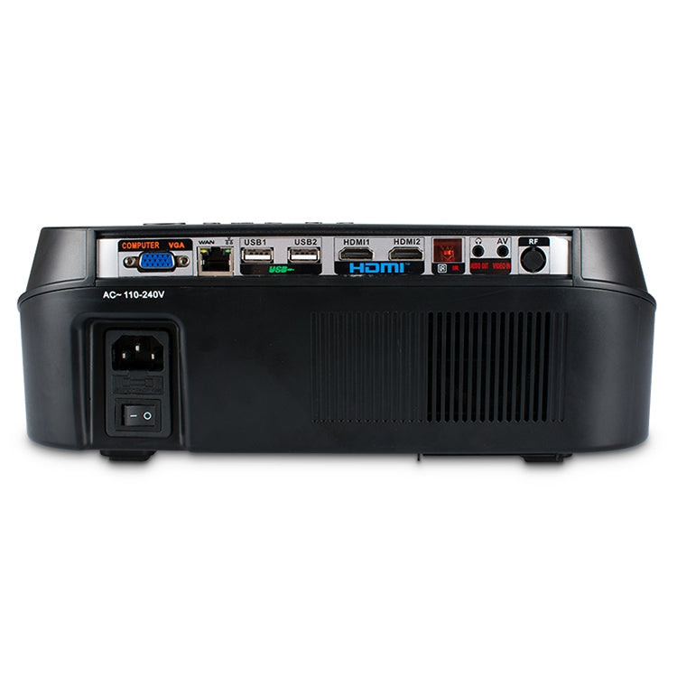 VS626 Android 3500ANSI Lumens 1080*720 Resolution LED+LCD Technology Smart Projector, Support AV / HDMI / SD Card / USB / VGA (Black Silver)