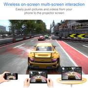 VS626 Android 3500ANSI Lumens 1080*720 Resolution LED+LCD Technology Smart Projector, Support AV / HDMI / SD Card / USB / VGA (Black Silver)
