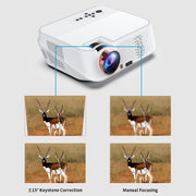 VS626 Android 3500ANSI Lumens 1080*720 Resolution LED+LCD Technology Smart Projector, Support AV / HDMI / SD Card / USB / VGA (Black)