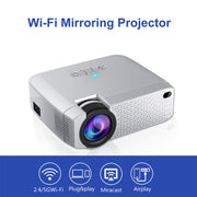 D40S 1600 Lumens Portable Home Theater LED HD Digital Projector (Silver)