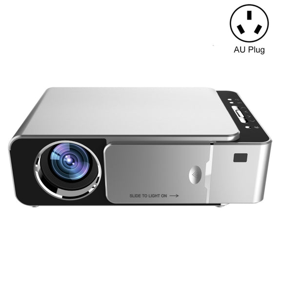 T6 3500ANSI Lumens 1080P LCD Mini Theater Projector, Standard Version, AU Plug (Silver)