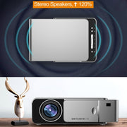 T6 3500ANSI Lumens 1080P LCD Mini Theater Projector, Standard Version, AU Plug (Silver)
