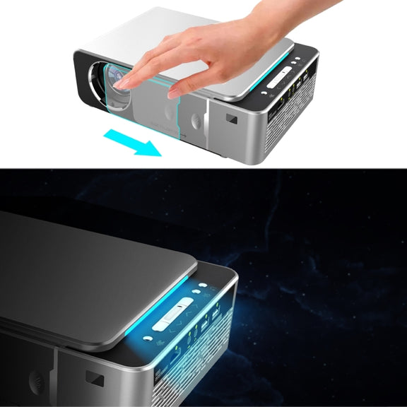 T6 3500ANSI Lumens 1080P LCD Mini Theater Projector, Standard Version, AU Plug (Silver)