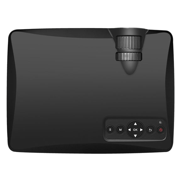 LY-40 1800 Lumens 1280 x 800 Home Theater LED Projector with Remote Control, EU Plug (Black)