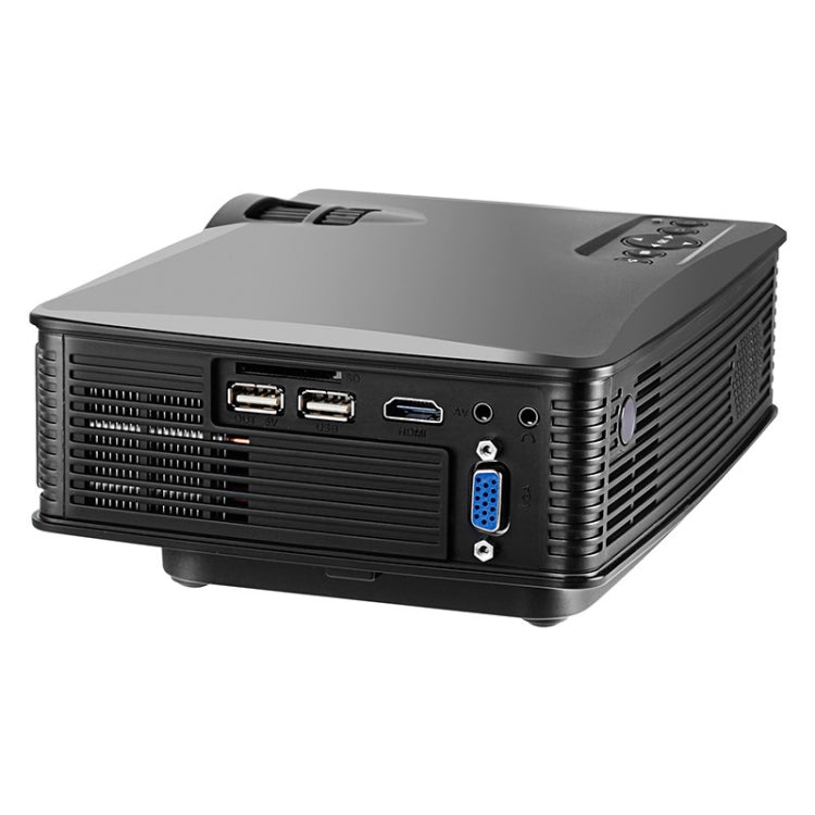LY-40 1800 Lumens 1280 x 800 Home Theater LED Projector with Remote Control, EU Plug (Black)