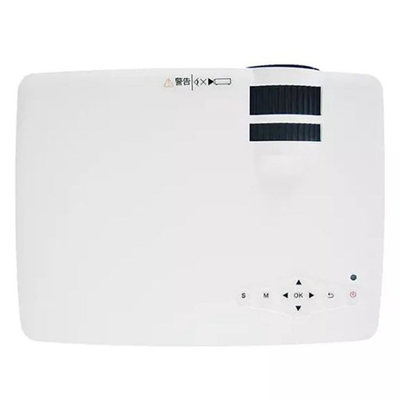 LY-40 1800 Lumens 1280 x 800 Home Theater LED Projector with Remote Control, EU Plug (White)