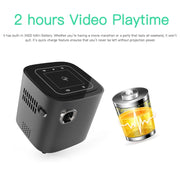 Wejoy S12 50 ANSI Lumen 1920x1080P  Android 7.1 HD Bluetooth 4.1 WiFi Smart 3D Projector, 1G+16G(Black)