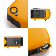 A2000 1080P Mini Portable Smart Projector Children Projector, EU Plug(White Grey)