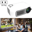 A2000 1080P Mini Portable Smart Projector Children Projector, US Plug(White Grey) - Mini Projector by PMC TechLife | Online Shopping South Africa | PMC TechLife | Buy Now Pay Later Mobicred