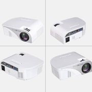 RD-805B 960*640 1200 Lumens Portable Mini LED Projector Home Theater with Remote Controller ,Support USB + VGA + HDMI + AV + TV(White)