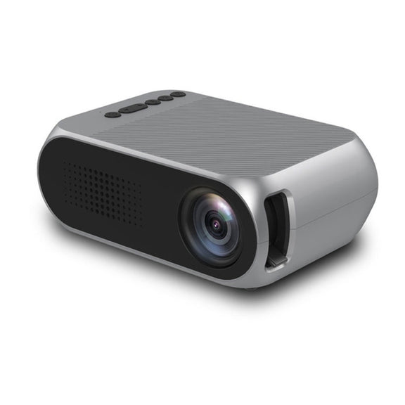 YG320 320*240 Mini LED Projector Home Theater, Support HDMI & AV & SD & USB (Silver)
