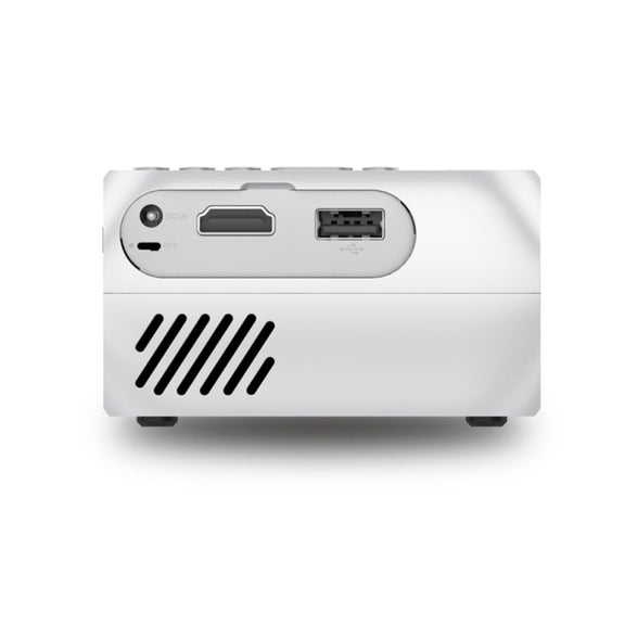 YG320 320*240 Mini LED Projector Home Theater, Support HDMI & AV & SD & USB (White)