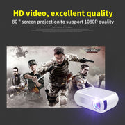 YG320 320*240 Mini LED Projector Home Theater, Support HDMI & AV & SD & USB (Black)