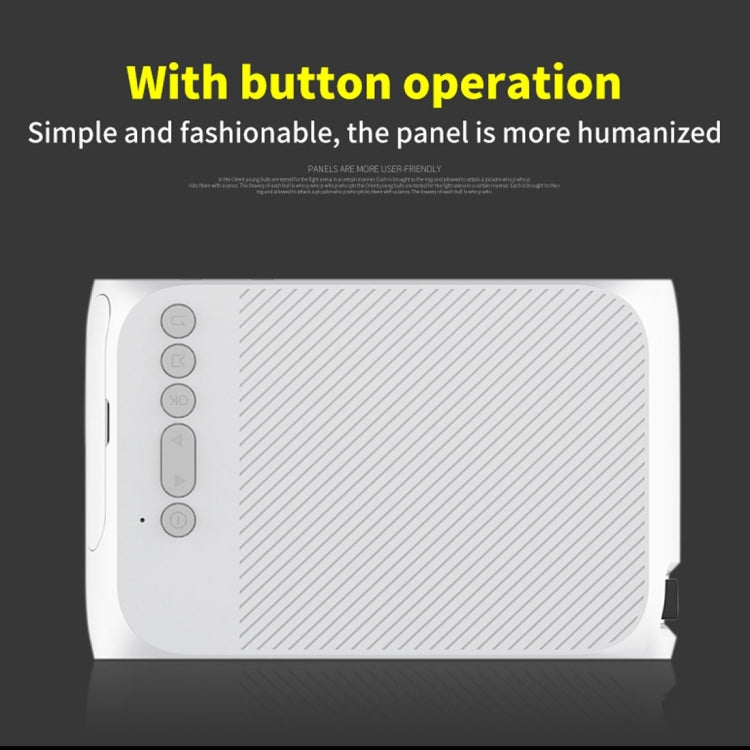 YG320 320*240 Mini LED Projector Home Theater, Support HDMI & AV & SD & USB (Black)