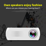 YG320 320*240 Mini LED Projector Home Theater, Support HDMI & AV & SD & USB (Black)