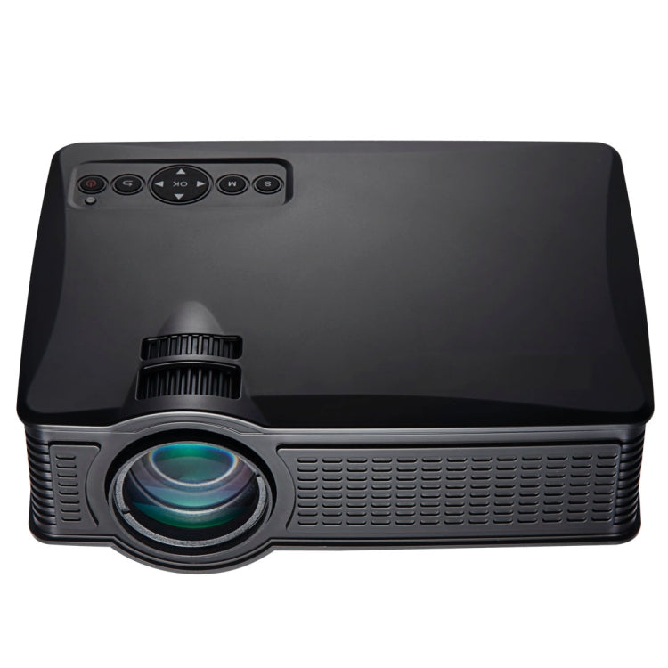 LY-50 1800 Lumens 1280x800 Home Theater LED Projector with Remote Control, Support AV & USB & VGA & HDMI(Black)