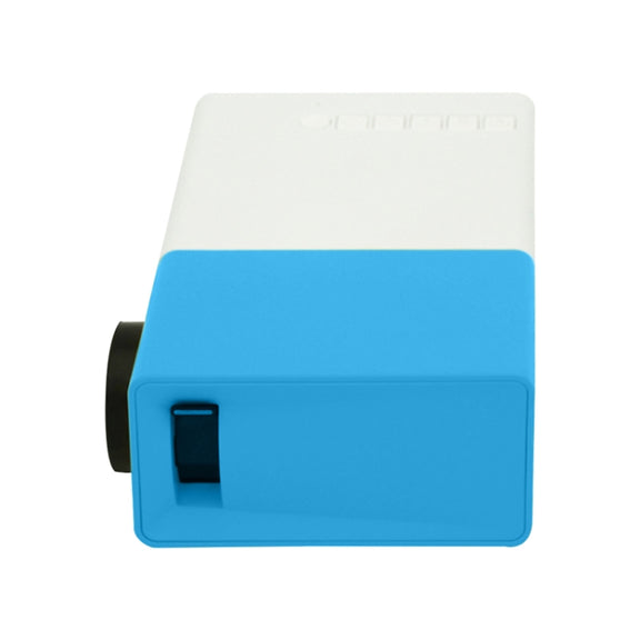 YG300 400LM Portable Mini Home Theater LED Projector with Remote Controller, Support HDMI, AV, SD, USB Interfaces (Blue)