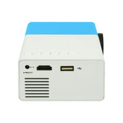 YG300 400LM Portable Mini Home Theater LED Projector with Remote Controller, Support HDMI, AV, SD, USB Interfaces (Blue)