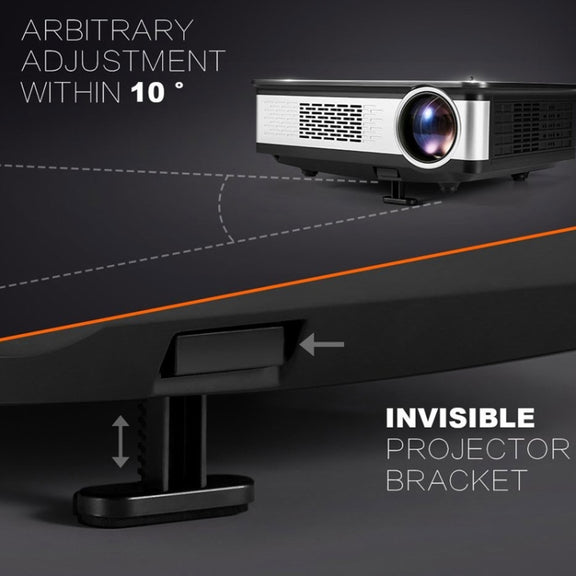 Wejoy L2 300ANSI Lumens 5.8 inch LCD Technology HD 1280*768 pixel Projector with Remote Control,  VGA, HDMI(Black)