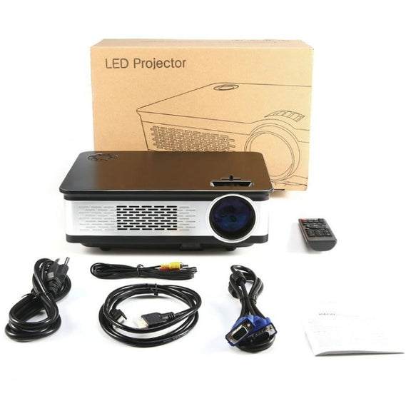 Wejoy L2 300ANSI Lumens 5.8 inch LCD Technology HD 1280*768 pixel Projector with Remote Control,  VGA, HDMI(Black)