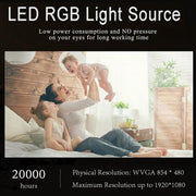 Wejoy DL-S6+ 1000 Lumens 854x480 Smart Mini Projector, RK3128 CPU, 1GB+32GB, Android 4.4, Bluetooth, WiFi, HDMI(Rose Gold)