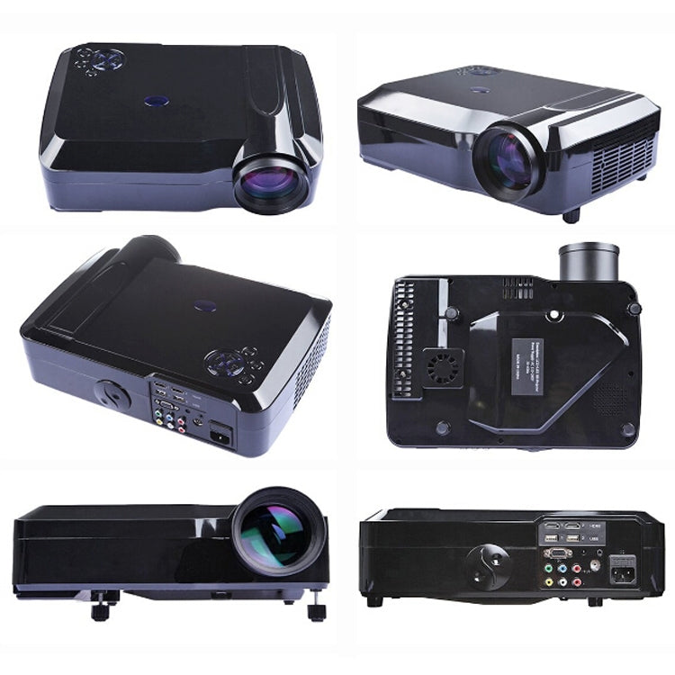 Wejoy L3 300ANSI Lumens 5.8 inch LCD Technology HD 1280*768 pixel Projector with Remote Control,  VGA, HDMI(Black)