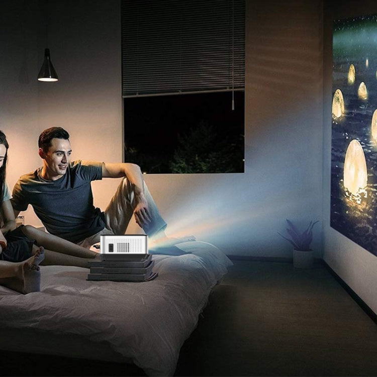 Cheerlux C9 1920x1080P HD Android Smart Projector, Support HDMI x 2 / USB x 2 / VGA / AV(Black)