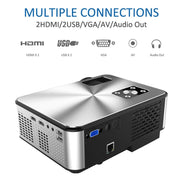 Cheerlux C9 1920x1080P HD Android Smart Projector, Support HDMI x 2 / USB x 2 / VGA / AV(Black)