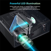 RD825 1280x720 2200LM Mini LED Projector Home Theater, Support HDMI & AV & VGA & USB, General Version (Silver)